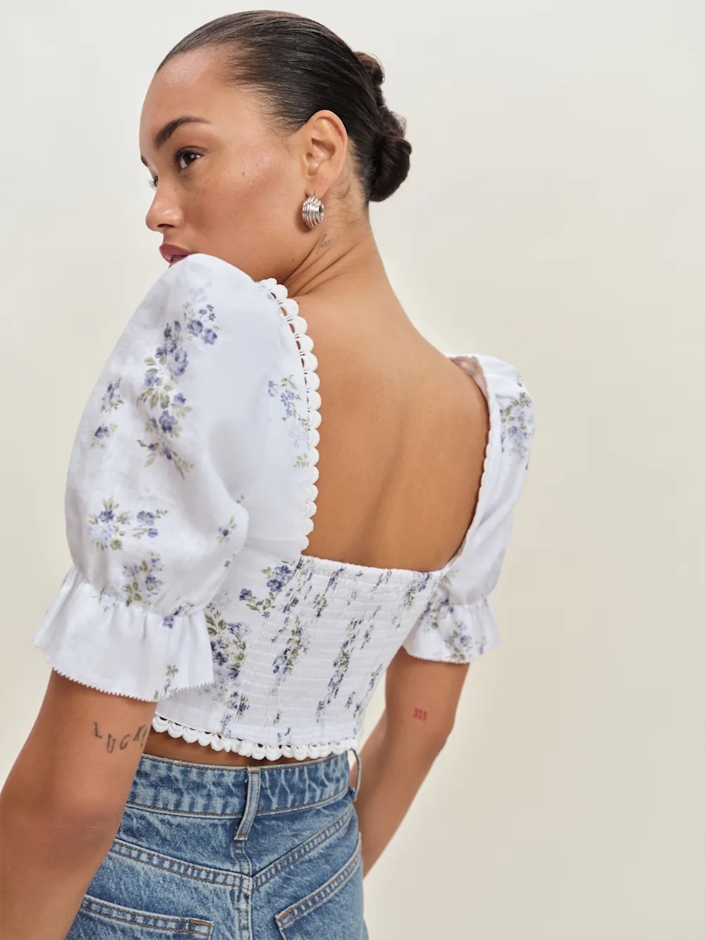 Reformation Simmie Linen Top - Picture 2 of 5